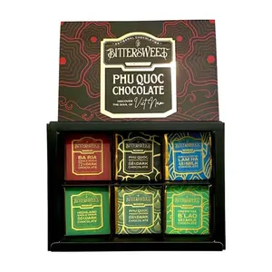 Hộp Quà Tặng Socola Phú Quốc, Discover the Soul of Vietnam Phu Quoc Chocolate Gift Box, 6 Viên (36g) - BITTERSWEET